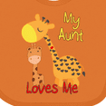 thumbnail image 4 of Inktastic My Aunt Loves Me Giraffe Boys or Girls Baby Bib, 4 of 4