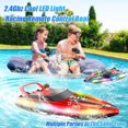 thumbnail image 2 of Baño RC Boat con luces LED, resistente al agua durante más de 40 minutos, rojo, 2 of 7