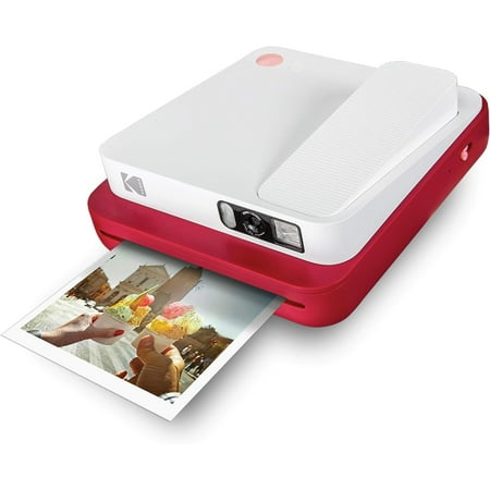 Kodak Smile Classic 16MP, Bluetooth, 3.5"x4.25" Digital Instant Camera - Red