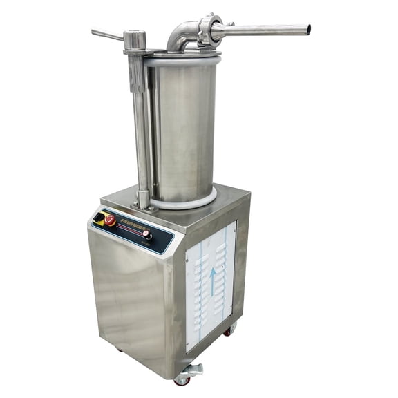 26L Hydraulic Automatic Sausage Filling Machine Vertical Sausage Maker with 3 Filling Nozzles 110V 1.1KW