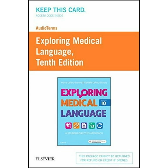 AudioTerms for Exploring Medical Language - Retail Pack, 9780323415774, Paperback, 10