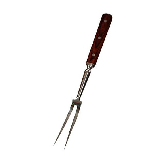 Sunrise Forged Full Tang Carving Fork with Wood Handle (14")
