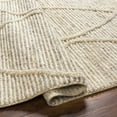 thumbnail image 6 of Hauteloom Aysu Wool Living Room, Bedroom Area Rug - Bohemian, Transitional - High Pile - Bone, Driftwood, Multi Brown - 18" x 18" Sample, 6 of 11
