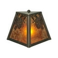 thumbnail image 2 of Meyda Tiffany 111037 9" W Winter Pine Wall Sconce - Amber Mica, 2 of 4
