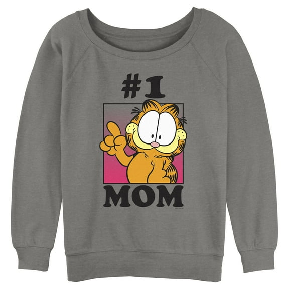 Junior's Garfield Mother's Day #1 Mom Sweatshirt