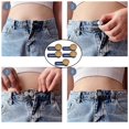 thumbnail image 3 of Botón expansor,Botón expansor de pantalones,cierre de aleación,decoración de cintura,Expansor de pantalones con botón de metal de silicona elástica,Hebillas de extensión de 3 piezas, 3 of 8
