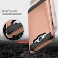 thumbnail image 4 of Galaxy On5 Case, 2-Piece Style Hybrid Shockproof Hard Case Cover with [Premium Screen Protector] Hybird Shockproof And Circlemalls Stylus Pen (Rose Gold), 4 of 6