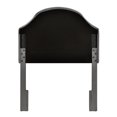 thumbnail image 3 of Welt Trim0 Diamond Tufted Adjustable Twin Headboard in Charcoal Gray, 3 of 5