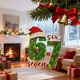 thumbnail image 5 of WKSCLPAI 2025 New Gingerbread 67 Christmas Ornament, Funny Six Seven Acrylic Tree Hanging Decorations, 67 Meme Holiday Home Decor, Xmas Gifts for Friends, Secret Santa(4" #D), 5 of 8