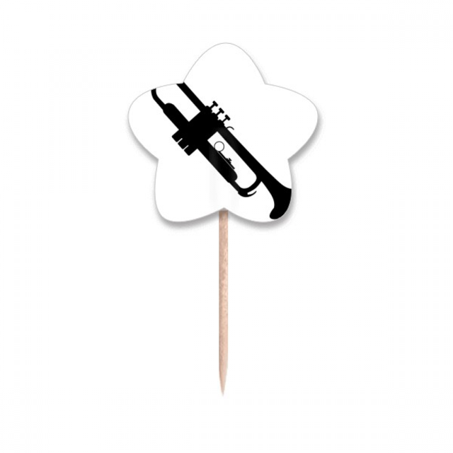 Corne Musique Classique Vitalité Sons Cure-Dent Drapeaux Étoile Lable Cupcake Pics