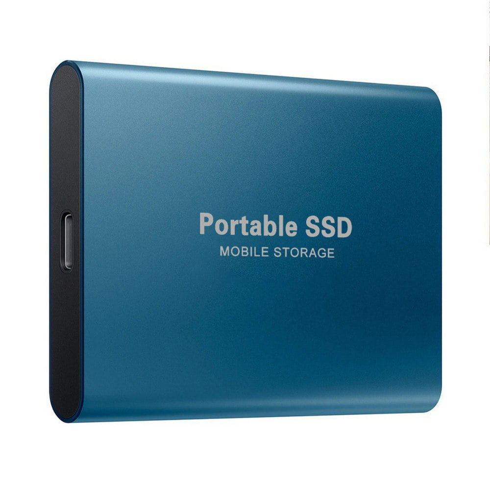Portable SSD 2TB External Solid State Drive Type-C/USB 3.1 Mobile External SSD 2000GB Ideal for PC Desktop/Notebook,Mac,Android 2TB Silver 