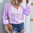 thumbnail image 2 of Vedolay Cardigan Sweaters for Women Casual Open Front Fall Cover Ups with Pockets Purple,XL, 2 of 5