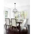 thumbnail image 2 of 6 Light Chandelier In Geometric Architectural Style 22.25 Inches Wide By 19.25 Inches High     -Traditional Installation Z-Lite 918-22Mb-Ch, 2 of 6