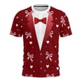 thumbnail image 1 of Tauxra T-Shirts Décontractés à Manches Courtes pour Femmes, Chandail à Col Rond Imprimé Coupe Ample, Ensemble de T-Shirts d'Été 2 Pcs pour Adultes, T-Shirt de Base Confortable pour Tous les Jours avec Couleurs Unies, 1 of 9