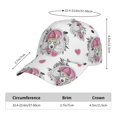 thumbnail image 2 of Pofeuu Cartoon Poodle Dog Print Adult Adjustable Embroidered Graphic Baseball Hat for Men and Women, 2 of 6