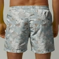 thumbnail image 4 of LpwkSSA Mens Lightweight Camo Shorts Straight Cut Design Soft Fabric Relaxed Silhouette for Weekend Getaways Blue XL, 4 of 5