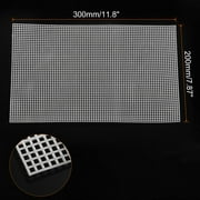 Plastic Mesh Canvas Sheets Blank Canvas White for Embroidery Needlepoint, Knit Crochet Yarn Crafting, 7.87x12.6