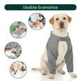 thumbnail image 6 of Kuoser Dog Recovery Suit, Surgery Suit for Front Legs, Dog Anti-Lick Wounds Sleeves, Gray, XL, 6 of 8
