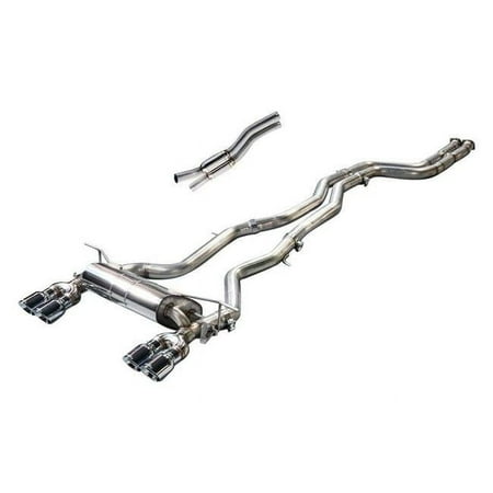 AWE Tuning BMW F3X N20/N26 Touring Edition Exhaust with Quad Outlet and Diamond Black Tips