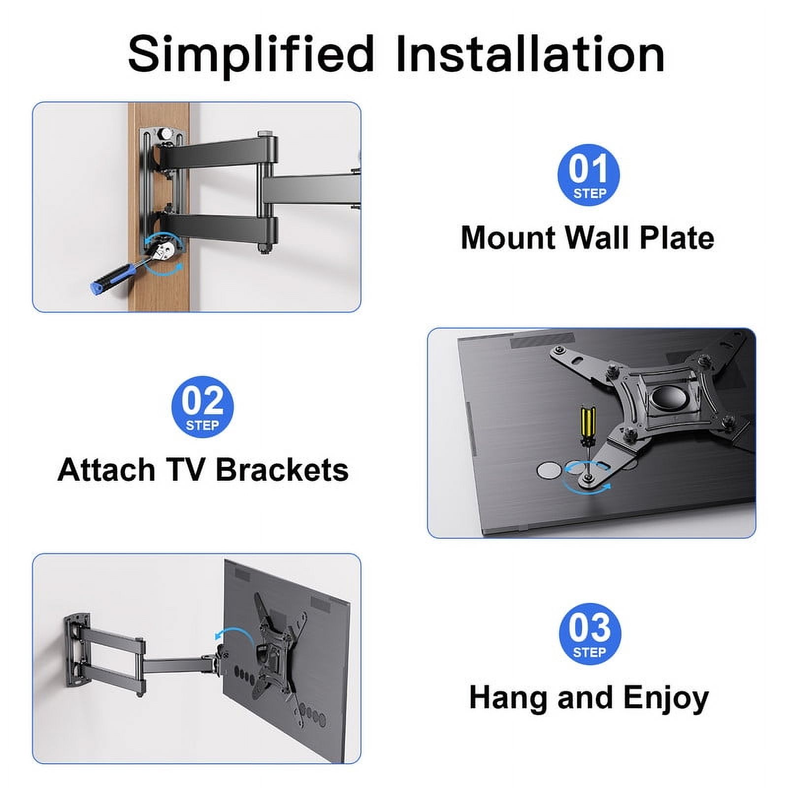 MountFTV Full Motion TV Wall Mount for 13-42 Inch TVs photo 4