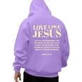 thumbnail image 5 of Christian Hoodies for Men 2025 Love Like Jesus Hoodie Long Sleeve Hooded Sweatshirt with Pockets Pullover Mens Hoodies, 5 of 6