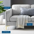 thumbnail image 4 of Sofa, Fabric, Light Grey Gray, Modern Contemporary Urban Design, Living Lounge Room Hotel Lobby Hospitality, 4 of 10