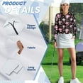 thumbnail image 6 of Yuyamidu Cute Axolotl Womens Golf Shirt Zip Up Collared Shirts Candy Canes Long Sleeve Tennis Athletic Top for Women Christmas Golf Activewear Clothes Size 2XL, 6 of 8