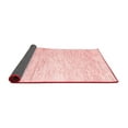 thumbnail image 2 of Ahgly Company Indoor Round Abstract Red Contemporary Area Rugs, 4' Round, 2 of 4