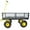 Yellow, variant on Sesslife Outdoor Heavy Duty Utility Wagon Cart, 660lbs Capacity Folding Steel Frame Garden Cart with Adjustable 180° Rotation Handle, Rubber Tire