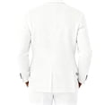 thumbnail image 4 of Men's Casual One-Button Blazer, Slim-Fit Lightweight Business Daily Sport Coat, White, XXL, 4 of 6