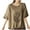 Khaki, variant on Bovxnpu Summer Half Sleeve T Shirts Pullover Top 1/2 Sleeve Crew Neck Casual Top Comfortable Summer Tops (Women's or Women's Plus)