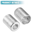 thumbnail image 5 of Unique Bargains 2pcs Car Aluminum Air Conditioner Pipe Joint Fitting Sleeve 14mm 22mm Hole Dia, 5 of 6