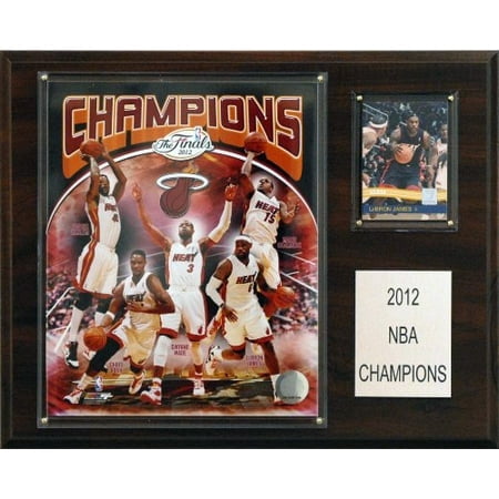 NBA Miami Heat 2012-2013 Champions Plaque, 12x15-Inch