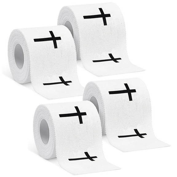 4 Pcs Christian Athletic Tape Sports Tapes 2inch X 23ft Jesus Cotton Wrist Tape for Sports Athlete Trainers Tennis