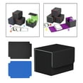 thumbnail image 2 of Caja de baraja de cartas Cola para más de 100 cartas Negro Gris, 2 of 8