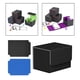 thumbnail image 2 of Caja para baraja de cartas coleccionables shamjiam Contenedor de piel sintética con 2 divisores Negro Gris, 2 of 8