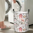 thumbnail image 4 of Eiffel Tower coffee Laundry Basket, Laundry Hamper Waterproof Laundry Bag Clothes Hamper Laundry Bin with Handles for Bedroom, Living Room, Kids Room-#, 4 of 5