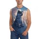 thumbnail image 1 of Fotbe Cloud Wolf Men's Camiseta sin Mangas Estampada para Hombres, Playera Casual para Gimnasio, Entrenamiento, Playa-XX-Large, 1 of 7