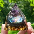 thumbnail image 3 of Orgone Pyramid Nature Reiki Chakra Atratado Generador de energía Generador de energía Curación Pirámide de cristal para el estrés Reducir la meditación curativa, 3 of 5