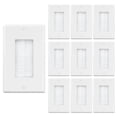 thumbnail image 1 of Placa de pared con cepillo iwillink, inserto pasante para cables, paquete de 10, 1 of 6