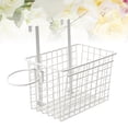 thumbnail image 2 of MasteelfCA Cupboard Door Hanging Storage Rack Multifunction Kitchen Bathroom Free Nail Shelf with Hair Drier Rack (White), 2 of 7