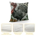 thumbnail image 4 of Chilfamy Throw Pillow Cover Eastern Wild Turkey Square Throw Pillow Cases，Wild Thanksgiving Bird Farm Agriculture Chicken Feather Poultry Rooster  Throw Cushion Covers for Couch Sofa White, 4 of 5