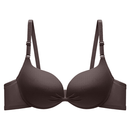 Fulorrnie Bras for Women Push Up Underwire Lift Comfort Lightly Lined Multiway Support ive Bra Coffee 34