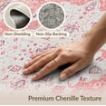 thumbnail image 6 of ODIKA 5'x7' Washable Area Rug Mauve Dusty Vintage Scroll Distressed Boho Border Motifs Trellis for Small Living Room, Bedroom, Easy Care, Non-Shedding, Pet Friendly, 6 of 7