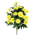 thumbnail image 2 of Fake Mums,13.8 Inch Realistic Faux Mums Stem,Fake Flowers Silk Daisy,Weather‑Durable Artificial Mum Bouquet,Low‑Maintenance Fake Chrysanthemum Bunches,Flexible Daisy Floral Pick for Vase, 2 of 4