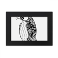 thumbnail image 1 of Penguin Human pintar tranquilo bebe Marco de Fotos de escritorio imagen Arte Negro Pintura 5x7 pulgadas, 1 of 4