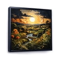 thumbnail image 2 of Designart "Countryside Pastoral Collage IV" Landscapes Floater Framed Canvas Wall Art, 2 of 7