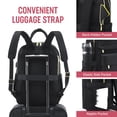 thumbnail image 4 of Mochila para portátil LOVEVOOK para mujer de 15.6 pulgadas con puerto USB a prueba de agua, 4 of 9
