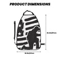 thumbnail image 2 of Xecao Memorial Day1 Pattern Car Seat Back Protector 2 Pack Large Capacity Pocket, Kick Mats Back Seat Protector, 2 of 8