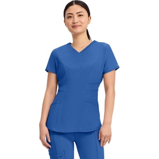 Cherokee Workwear Unisex V-Neck Solid Scrub Tops - 1 Pocket